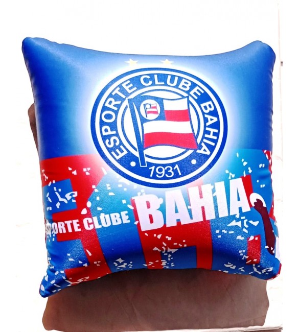 Almofada Quadrada Esporte Clube Bahia 32 cm x 32 cm -produto licenciado